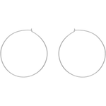 Nalie oversized Hoops in Silver - Corail Blanc