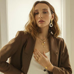 Lotus Necklace in Gold - Corail Blanc
