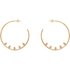 Valentina Hoop Earrings in Gold - Corail Blanc