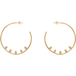 Valentina Hoop Earrings in Gold - Corail Blanc