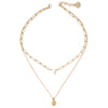 Arko Necklace in Gold - Corail Blanc