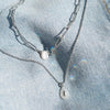 Arko Necklace in Silver - Corail Blanc