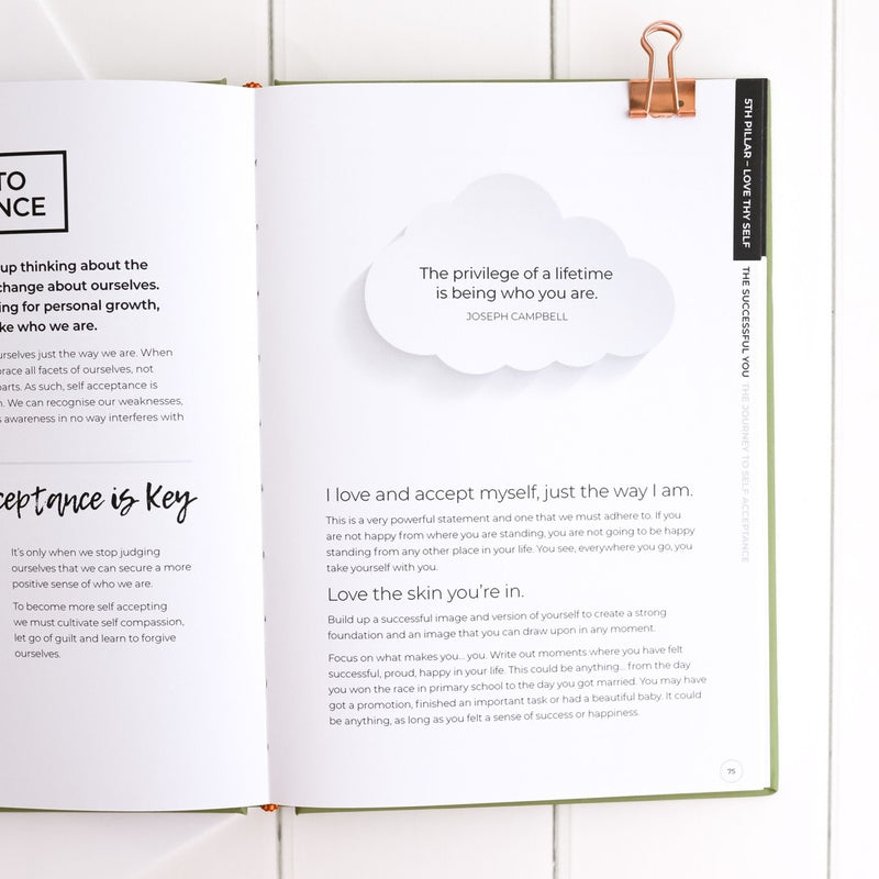 Love Thy Self Workbook & Journal - Corail Blanc