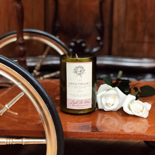 The Sweetheart Upcycled Soy Candle - Corail Blanc