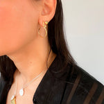 Naga Earrings - Corail Blanc