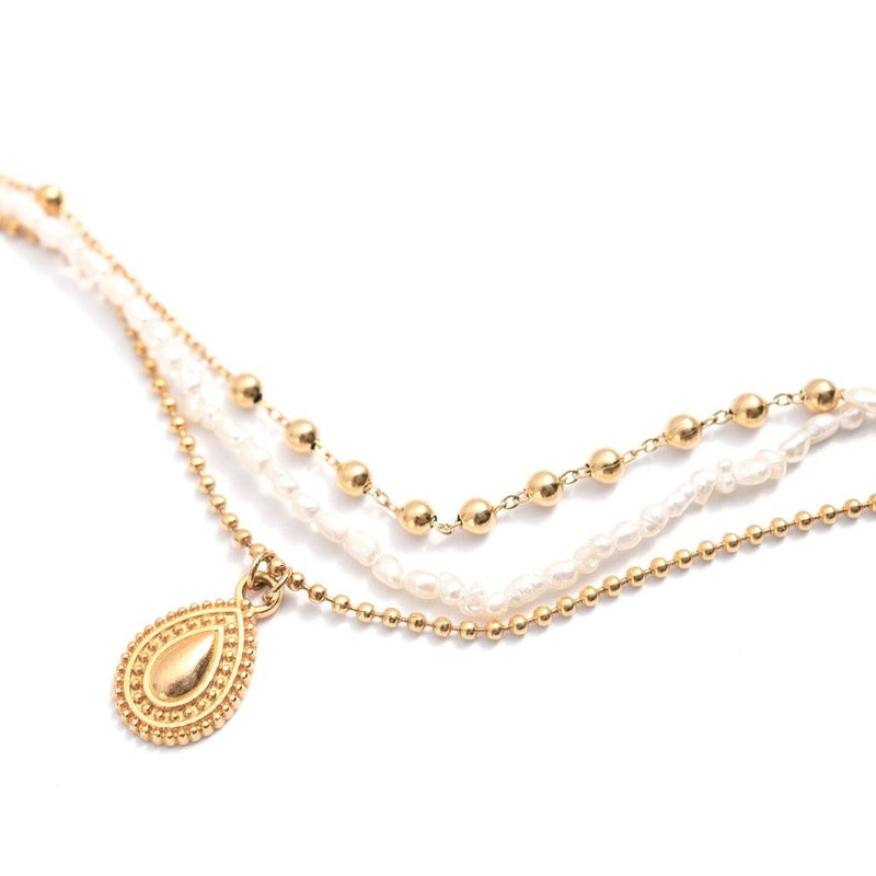 Colette Bracelet in Gold - Corail Blanc