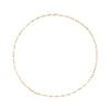 Mini Paperclip Chain in Gold - Corail Blanc