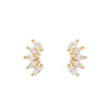 Stardust Studs in Gold - Corail Blanc