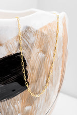 Mini Paperclip Chain in Gold - Corail Blanc