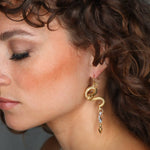 Courtesan Serpent Earrings - Corail Blanc