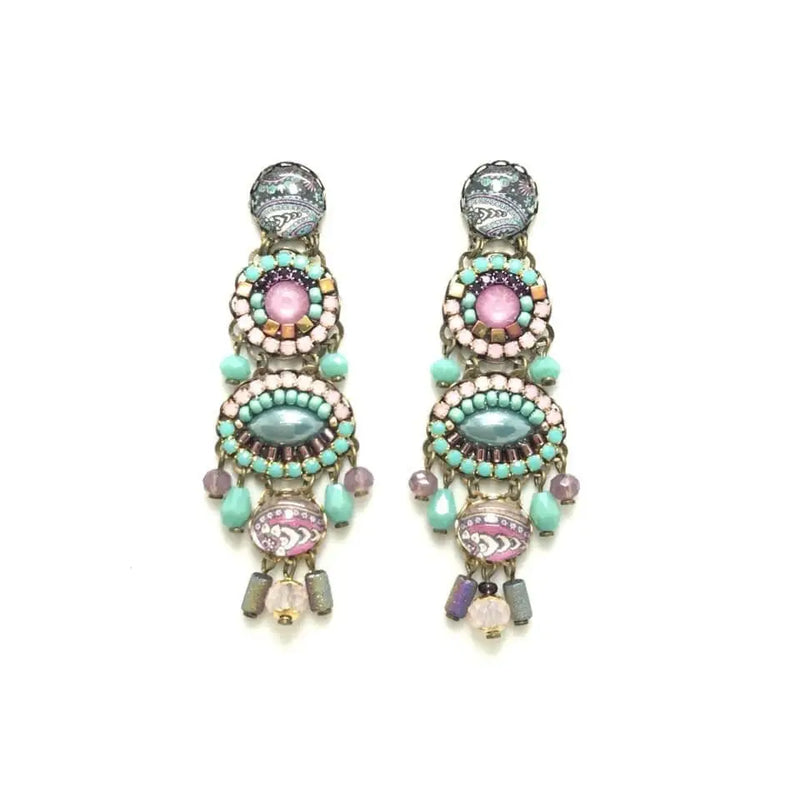 Magenta Earrings - Corail Blanc