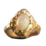 Stargazer Opal Ring - Corail Blanc