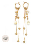 Honey Earrings in Gold - Corail Blanc