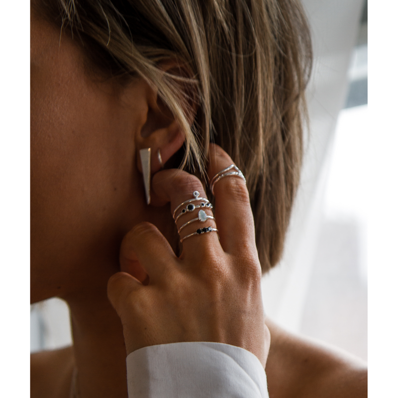 Bree Earrings S - Corail Blanc