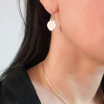 The Goddess of Victory Earrings in Silver - Corail Blanc