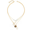 Lotus Necklace in Gold - Corail Blanc
