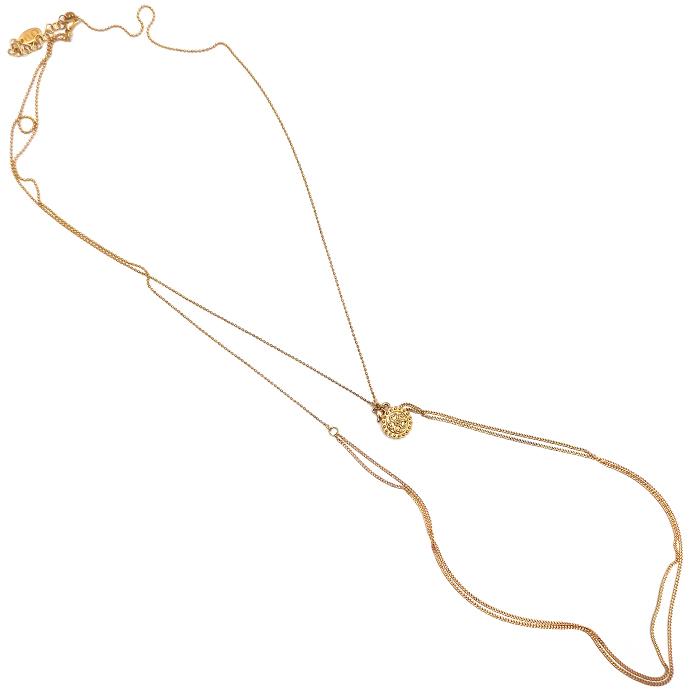 Medal Body Chain - Corail Blanc