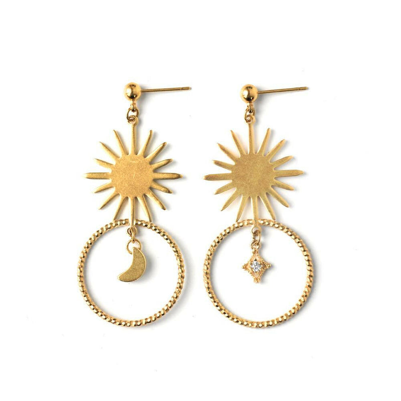 Nebula Earrings - Corail Blanc