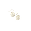 The Goddess of Victory Earrings in Silver - Corail Blanc