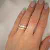 Nebula Gold Ring - Corail Blanc