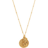 Romy Double Pendent in Gold - Corail Blanc