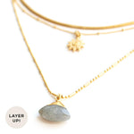Sunny Necklace in Gold - Corail Blanc
