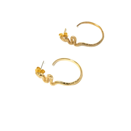 Naga Earrings - Corail Blanc