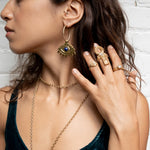 Stargazer Opal Ring - Corail Blanc