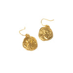 Owl Coin Earring in Gold - Corail Blanc